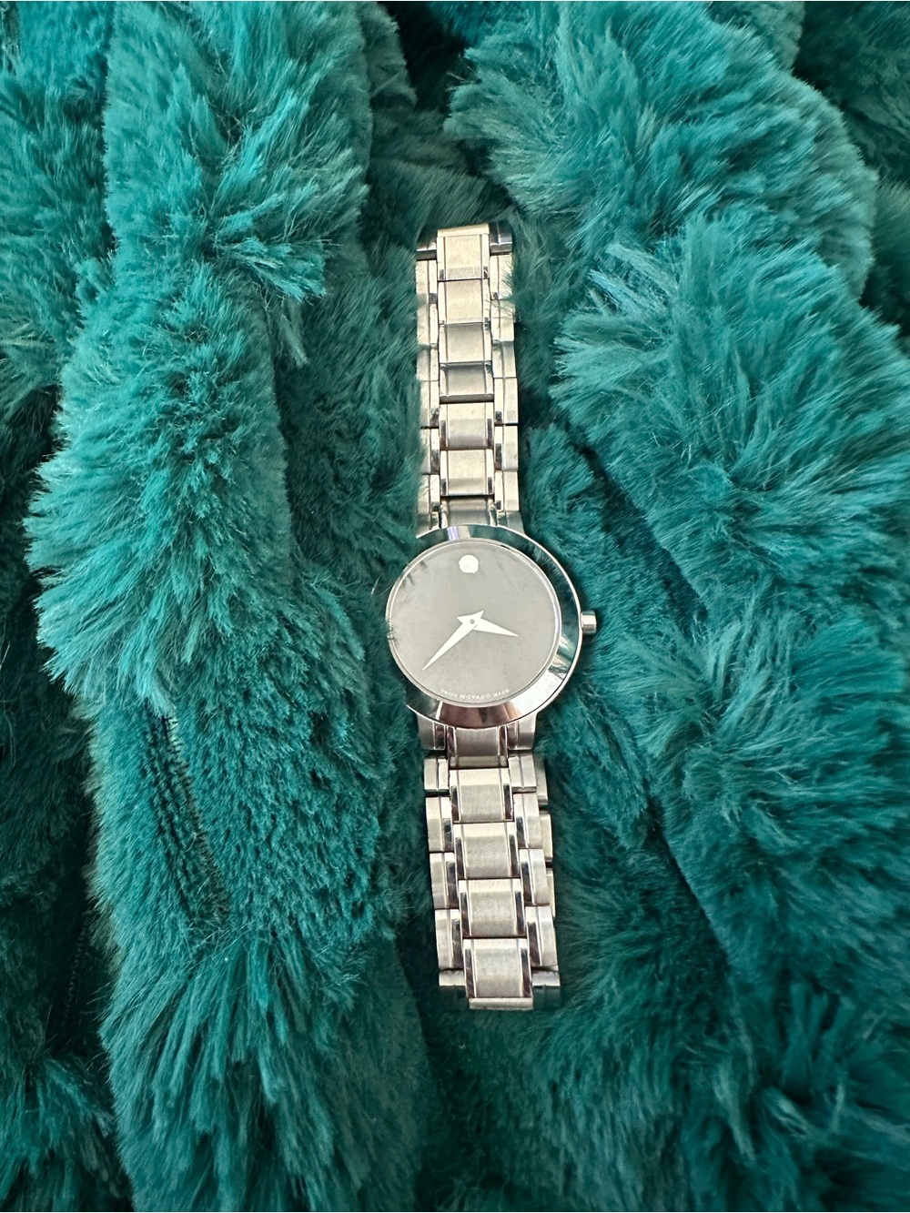 Movado Silver Bracelet Watch with Minimal Dial